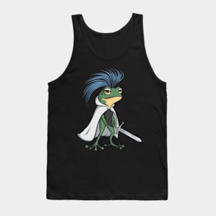 A stylized frog with an eye-catching hairstyle(2) Tank Top